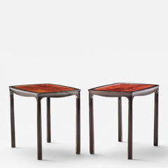 Edward Wormley Edward Wormley for Dunbar Mid Century Rosewood Side End Tables Pair - 4710245