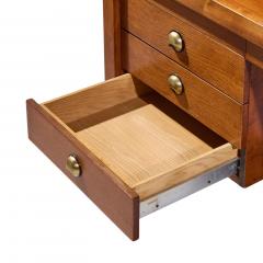 Edward Wormley Edward Wormley for Dunbar Mid Century Rosewood and Brass Executive Desk - 4615646