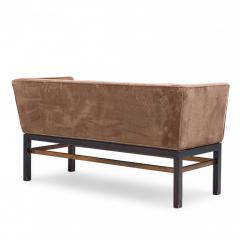 Edward Wormley Edward Wormley for Dunbar Mid Century Rosewood and Mahogany Settee Bench - 4346401