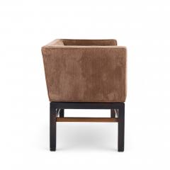 Edward Wormley Edward Wormley for Dunbar Mid Century Rosewood and Mahogany Settee Bench - 4346402