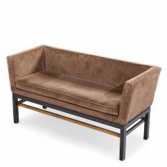 Edward Wormley Edward Wormley for Dunbar Mid Century Rosewood and Mahogany Settee Bench - 4346404