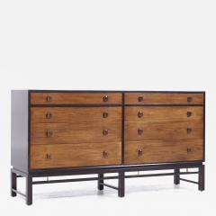 Edward Wormley Edward Wormley for Dunbar Mid Century Rosewood and Walnut Lowboy Dresser - 3688953