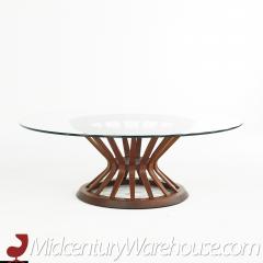 Edward Wormley Edward Wormley for Dunbar Mid Century Sheaf of Wheat Glass Top Coffee Table - 2580046