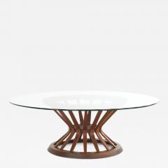 Edward Wormley Edward Wormley for Dunbar Mid Century Sheaf of Wheat Glass Top Coffee Table - 2584556
