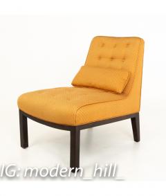 Edward Wormley Edward Wormley for Dunbar Mid Century Slipper Lounge Chairs Pair - 1850993