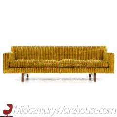 Edward Wormley Edward Wormley for Dunbar Mid Century Walnut Bracket Back Sofa - 3275561