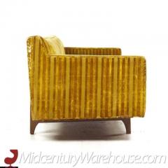 Edward Wormley Edward Wormley for Dunbar Mid Century Walnut Bracket Back Sofa - 3275601