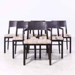 Edward Wormley Edward Wormley for Dunbar Mid Century Walnut Dining Chairs Set of 6 - 4156238