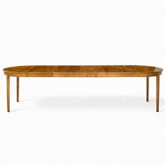 Edward Wormley Edward Wormley for Dunbar Mid Century Walnut Expanding Dining Table 4 Leaves - 4397451