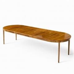 Edward Wormley Edward Wormley for Dunbar Mid Century Walnut Expanding Dining Table 4 Leaves - 4397459