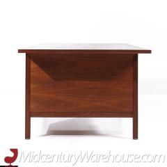 Edward Wormley Edward Wormley for Dunbar Mid Century Walnut and Rosewood Executive Desk - 3684351