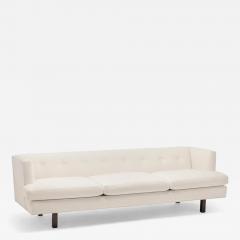 Edward Wormley Edward Wormley for Dunbar Model 2410 Sofa in Ivory Mid Century Modern Design - 4217395