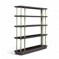 Edward Wormley Edward Wormley for Dunbar Model 4568 Lacquered Steel and Mahogany Bookcase - 4446039