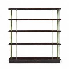 Edward Wormley Edward Wormley for Dunbar Model 4568 Lacquered Steel and Mahogany Bookcase - 4446040