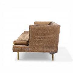 Edward Wormley Edward Wormley for Dunbar Model 4907A Mid Century Brass Leg Sofa - 4554761