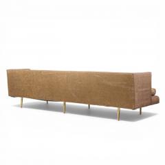 Edward Wormley Edward Wormley for Dunbar Model 4907A Mid Century Brass Leg Sofa - 4554764