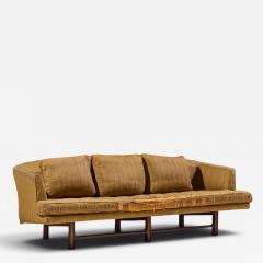 Edward Wormley Edward Wormley for Dunbar Model 5244 Mid Century Mahogany Sofa - 4659915