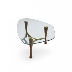 Edward Wormley Edward Wormley for Dunbar Model 5309 Mid Century Brass and Rosewood Coffee Table - 4534605