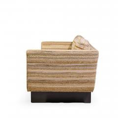 Edward Wormley Edward Wormley for Dunbar Model 5485A Mid Century Mahogany Angle Arm Sofa - 4565442