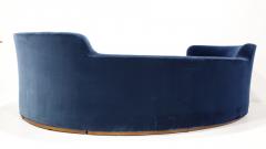 Edward Wormley Edward Wormley for Dunbar Oasis Sofa in Navy Blue Velvet - 4655049