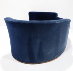 Edward Wormley Edward Wormley for Dunbar Oasis Sofa in Navy Blue Velvet - 4655050
