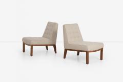 Edward Wormley Edward Wormley for Dunbar Pair of Slipper Chairs 1950 s - 3954862