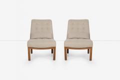 Edward Wormley Edward Wormley for Dunbar Pair of Slipper Chairs 1950 s - 3954863