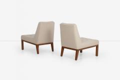 Edward Wormley Edward Wormley for Dunbar Pair of Slipper Chairs 1950 s - 3954867