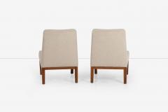 Edward Wormley Edward Wormley for Dunbar Pair of Slipper Chairs 1950 s - 3954868