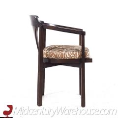 Edward Wormley Edward Wormley for Dunbar Rosewood and Walnut Horseshoe Chairs Set of 4 - 3684363