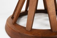 Edward Wormley Edward Wormley for Dunbar Sheaf of Wheat Side Table in Mahogany with Glass Top - 2231827