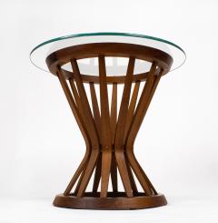 Edward Wormley Edward Wormley for Dunbar Sheaf of Wheat Side Table in Mahogany with Glass Top - 2231830