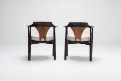 Edward Wormley Edward Wormley for Dunbar Six Dining Chairs Model 935 Horseshoe Chairs 1965c  - 4638699
