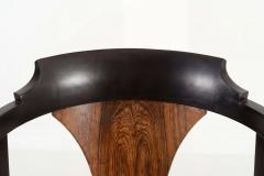 Edward Wormley Edward Wormley for Dunbar Six Dining Chairs Model 935 Horseshoe Chairs 1965c  - 4638700