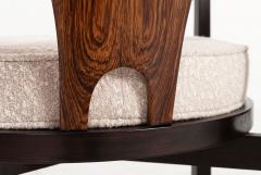 Edward Wormley Edward Wormley for Dunbar Six Dining Chairs Model 935 Horseshoe Chairs 1965c  - 4638702