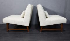 Edward Wormley Edward Wormley for Dunbar Slipper Chairs in Holly Hunt Great Plains Weave - 2763635