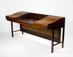 Edward Wormley Edward Wormley for Dunbar Solid Brazilian Rosewood Tambour Desk Model 912C - 1148526