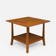 Edward Wormley Edward Wormley for Dunbar Square Top Triangle Grain Wooden End Side Table - 2795169