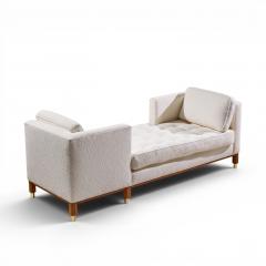 Edward Wormley Edward Wormley for Dunbar Style Mid Century T te T te Sofa - 4653599