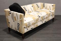 Edward Wormley Edward Wormley for Dunbar Tuxedo Sofa in Elitis Upholstery - 2850371