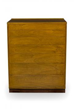 Edward Wormley Edward WormleyWalnut and Leather 7 Drawer Chests - 2791710