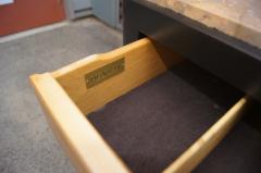 Edward Wormley Marble Topped Tawi Wood Sideboard by Edward Wormley for Dunbar - 975472