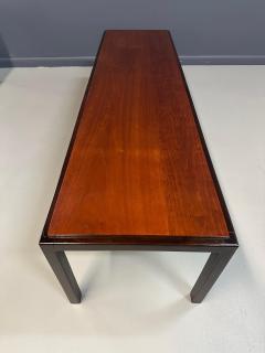 Edward Wormley Mid Century Dunbar Style Nesting Tables in Walnut and Ebonized Frames - 4317416