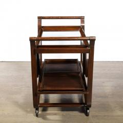 Edward Wormley Mid Century Hand Rubbed Walnut Drop Leaf Bar Cart by Edward Wormley for Dunbar - 3276134