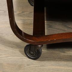 Edward Wormley Mid Century Hand Rubbed Walnut Drop Leaf Bar Cart by Edward Wormley for Dunbar - 3276175