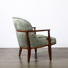 Edward Wormley Mid Century Janus Club Chairs by Edward Wormley for Dunbar in Velvet Walnut - 4162069