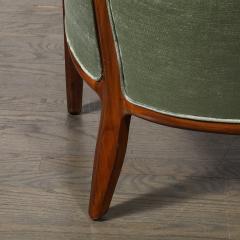 Edward Wormley Mid Century Janus Club Chairs by Edward Wormley for Dunbar in Velvet Walnut - 4162070