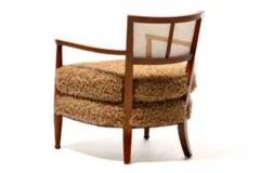 Edward Wormley Mid Century Modern Edward Wormley Style Cane Back Lounge Chairs in Curly Camel - 3928404