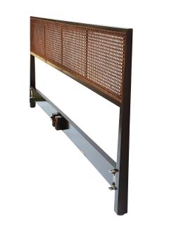 Edward Wormley Mid Century Modern Edward Wormley for Dunbar King Size Headboard in Cane - 4286498
