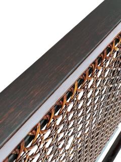Edward Wormley Mid Century Modern Edward Wormley for Dunbar King Size Headboard in Cane - 4286503